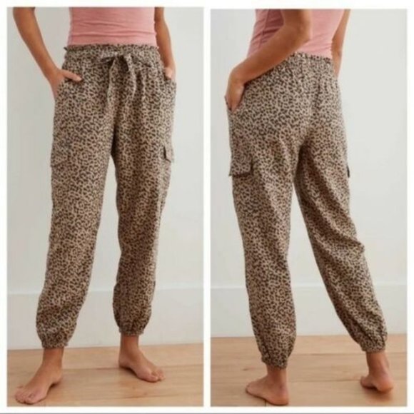 The Asher Lane Fiercely Loyal Leopard Drawstring Joggers. New!!! Size SM - Picture 4 of 9